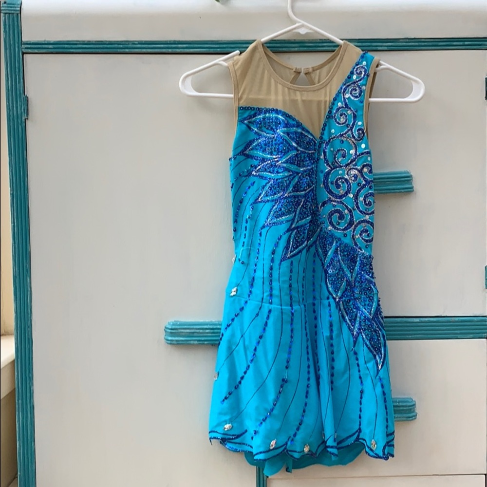 Vintage Blue Women’s XS/S Figure Skating Dress